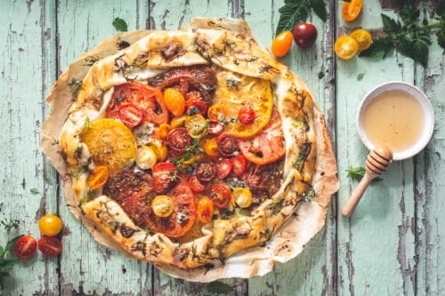 Whole Heirloom Tomato Tart