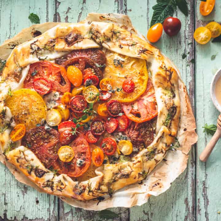 Whole Heirloom Tomato Tart