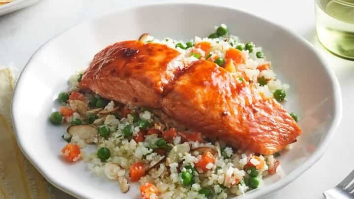 Salmon and Orzo for August 15 Minute Dinners