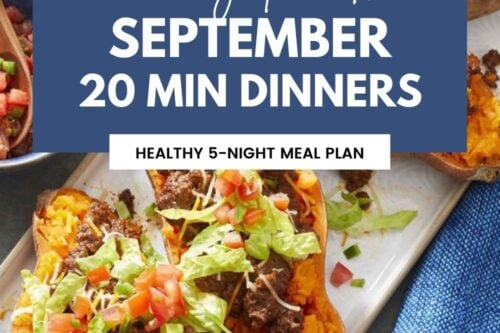 Pinterest Pin for September 20 Minute Dinners: What to Cook (Sept 20)