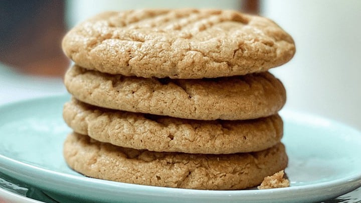 Web Story Cover for 3 Ingredient Peanut Butter Cookies