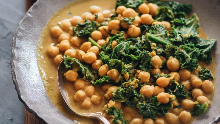 Image for Monday: 15-Minute Chickpea Curry with Kale