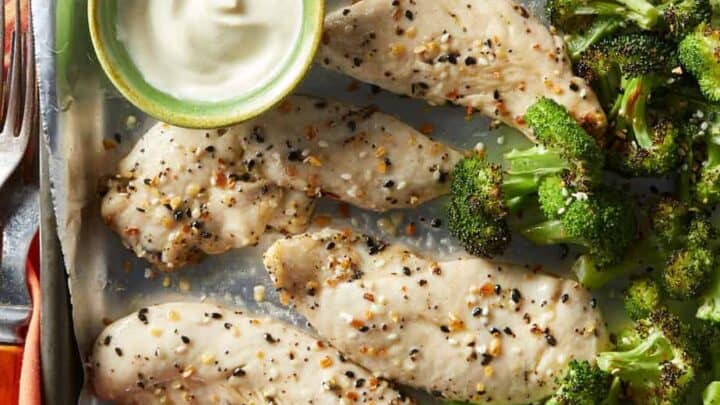 Sheet Pan Chicken Tenders for November 15 Minute Dinners