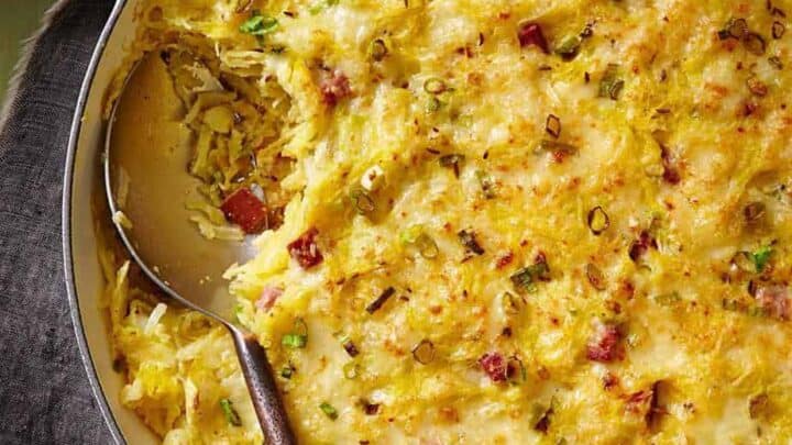 Spaghetti Squash Casserole for November Skillet Dinners