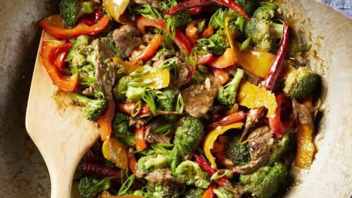 Orange Beef and Broccoli Stir Fry for January One Pot Dinners