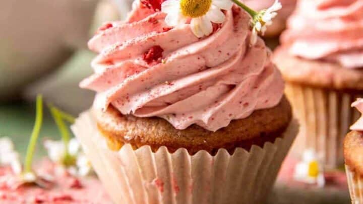 Image for Double Strawberry Cupcakes.