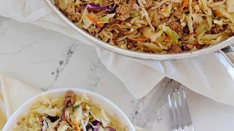 Deconstructed Egg Roll for April Clean Eating Dinners