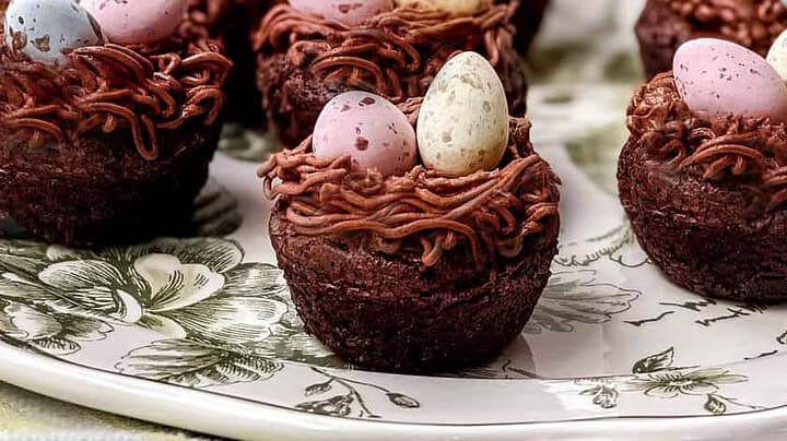 Closeup view of Easter Egg Bites