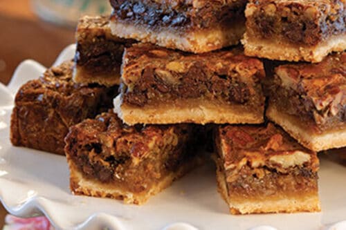 Close up view of Derby Bars on a white stand