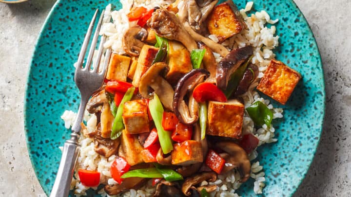 Mushroom Tofu Stir-Fry for Low Carb Dinners
