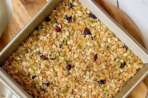 Pinterest Pin for Healthy No Bake Granola Bars