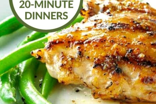 Pinterest Pin for Healthy 20 Minute Dinners: What to Cook (Nov 28)