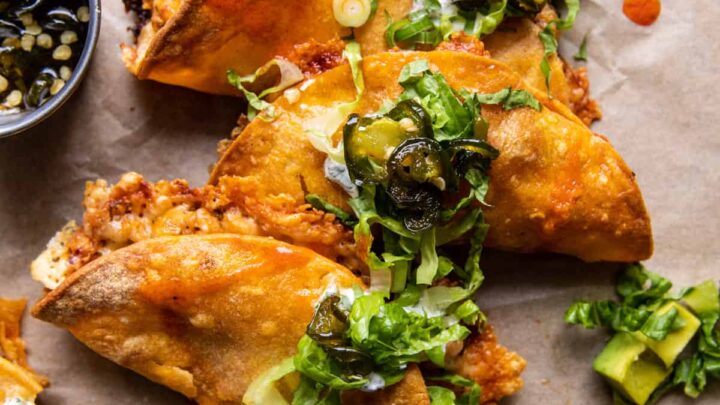 Image for Tuesday: Spicy Buffalo White Chicken Chili Tacos.