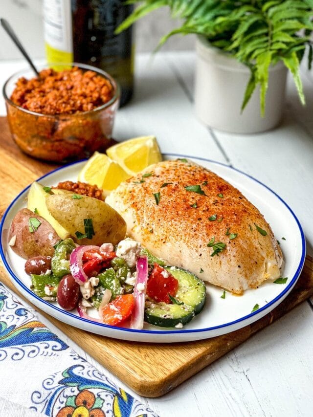 15 Minute Spanish Baked Cod