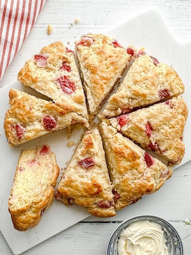 Buttermilk Strawberry Scone Loaf