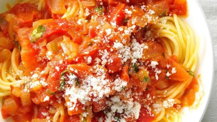 Image for Monday: Spaghetti with Fresh Tomato Sauce