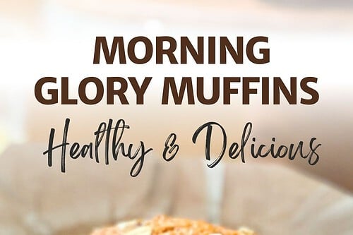 Pinterest Pin for Healthy Morning Glory Muffins