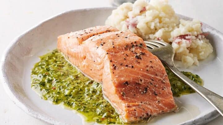 Image for Thursday: Roast Salmon with Chimichurri Sauce