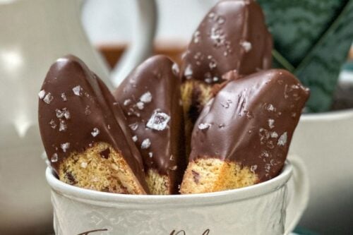 Pinterest Pin forIrresistible Chocolate Almond Biscotti Recipe
