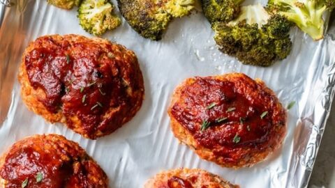 Image for Sheet Pan Turkey Meatloaf and Broccoli