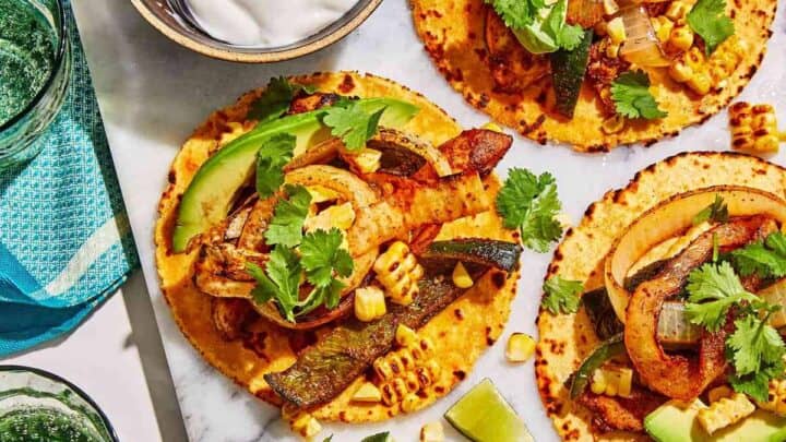 Image for Sheet-Pan Poblano-&-Corn Chicken Fajitas