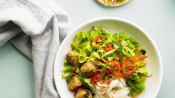 Image for Thursday: Chicken Meatball Noodle Bowl