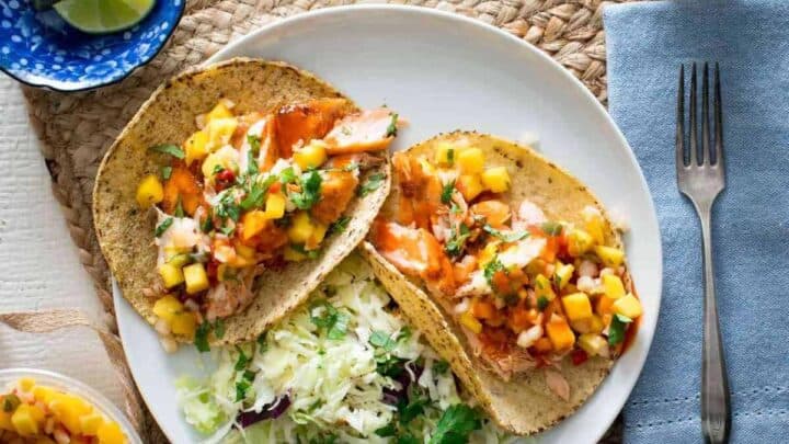 Image for Thursday: Salmon Tacos with Pineapple Salsa
