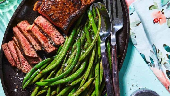Image for Friday: Lemon-Garlic Steak & Green Beans