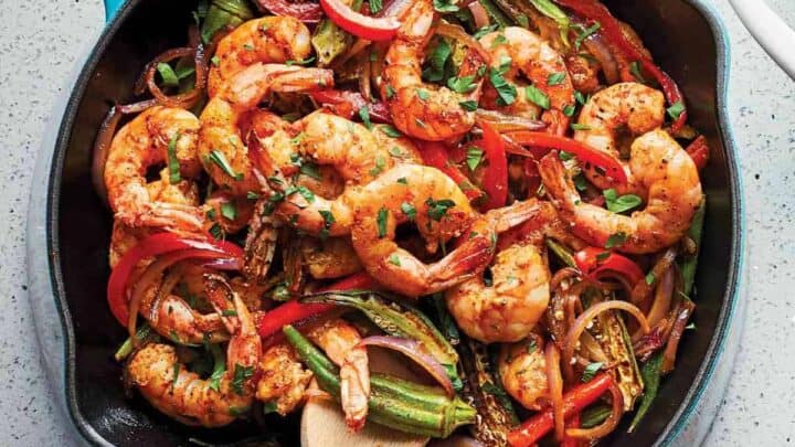 Image for Thursday: One-Pan Spicy Okra & Shrimp